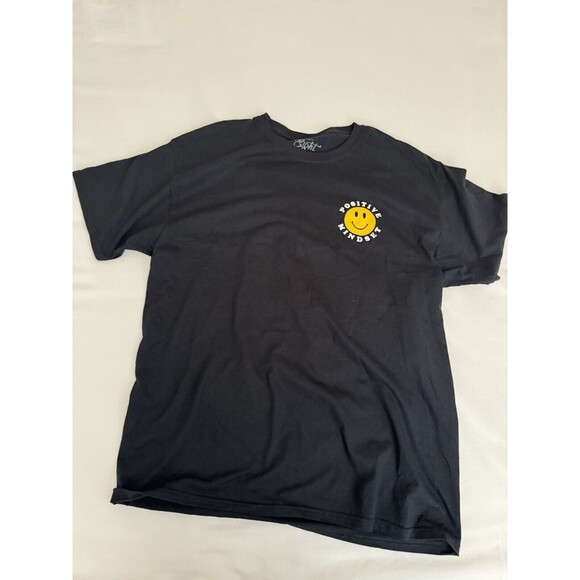 Eighty Eight Unisex T-shirt Positive Mindset Logo - BLACK - LG (NEW) - Picture 2 of 3